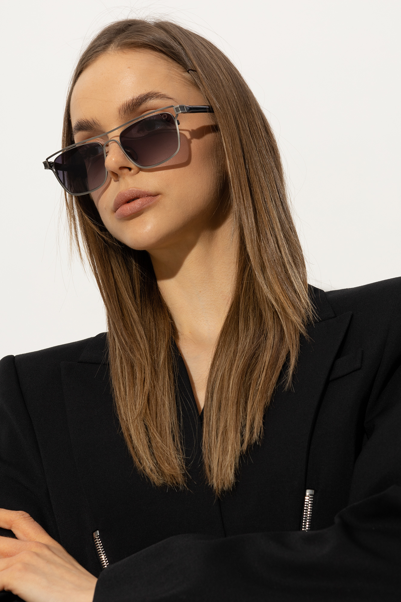 Aj morgan square sunglasses best sale in black